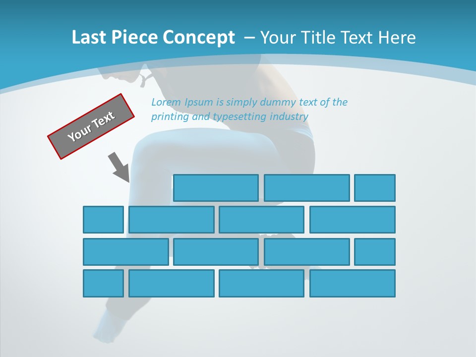 Posing Hair Athlete PowerPoint Template