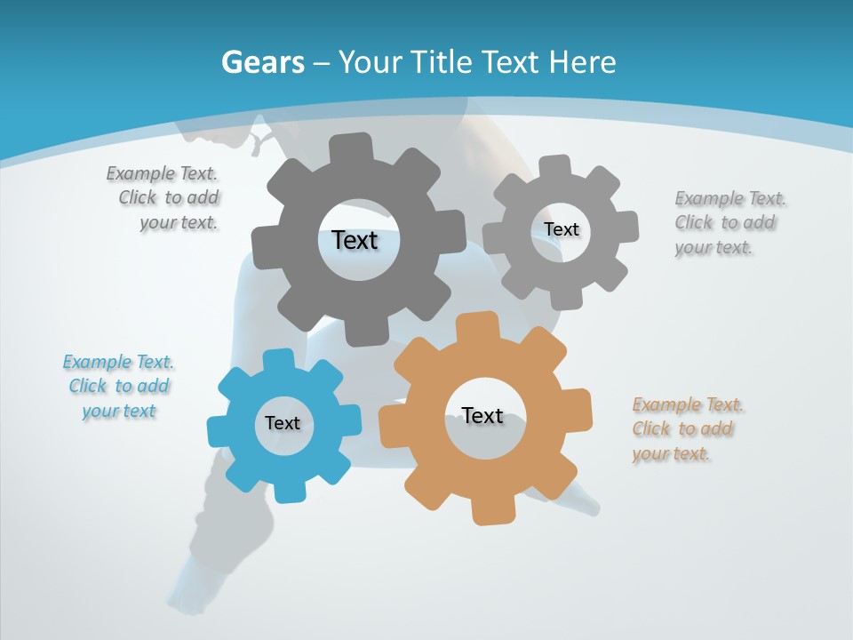 Posing Hair Athlete PowerPoint Template