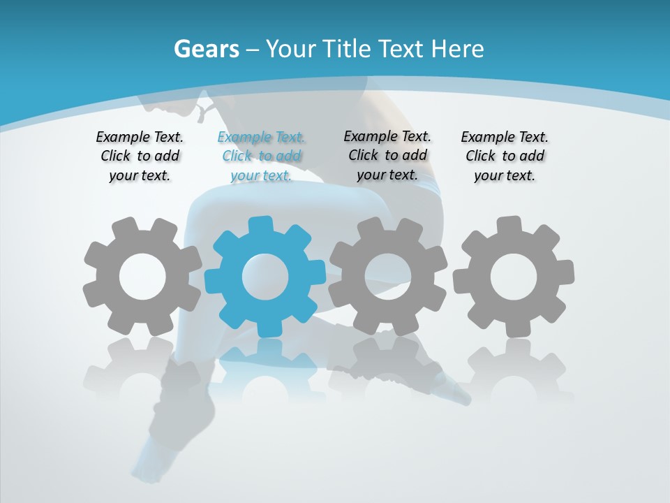 Posing Hair Athlete PowerPoint Template