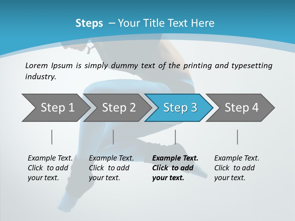 Posing Hair Athlete PowerPoint Template