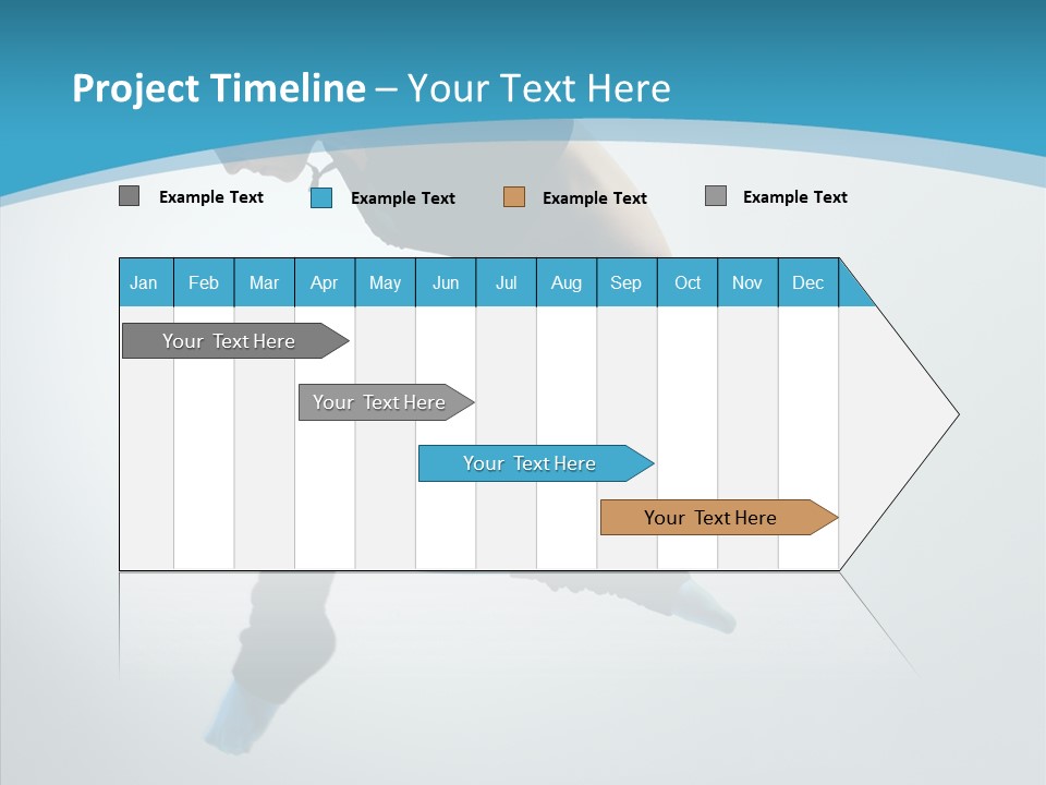 Posing Hair Athlete PowerPoint Template