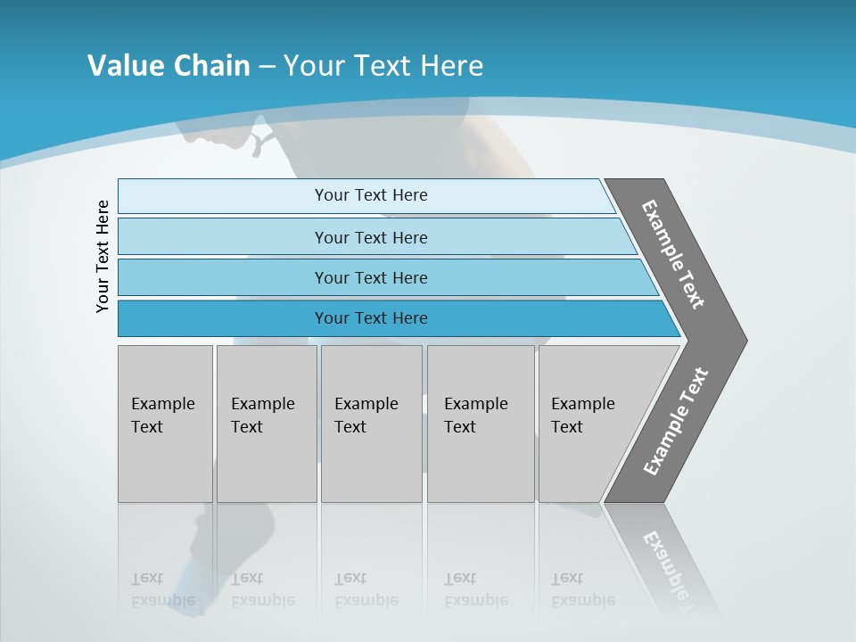 Posing Hair Athlete PowerPoint Template