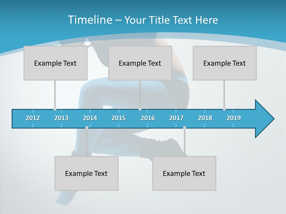 Posing Hair Athlete PowerPoint Template