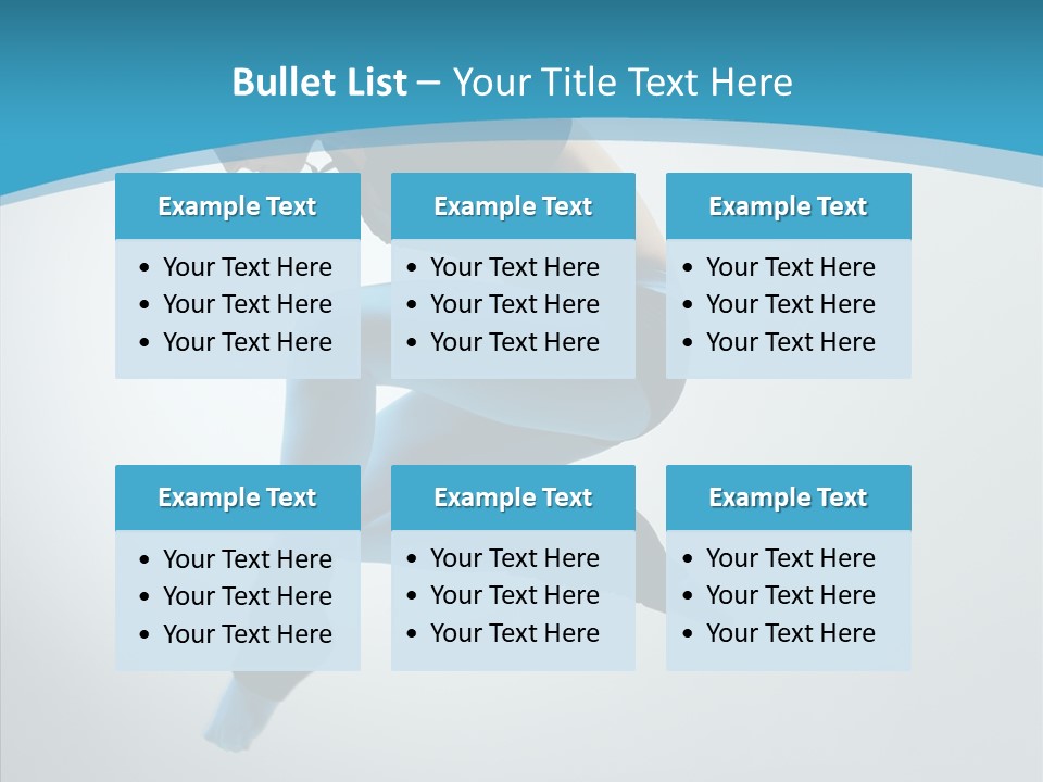 Posing Hair Athlete PowerPoint Template