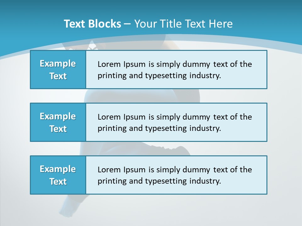 Posing Hair Athlete PowerPoint Template