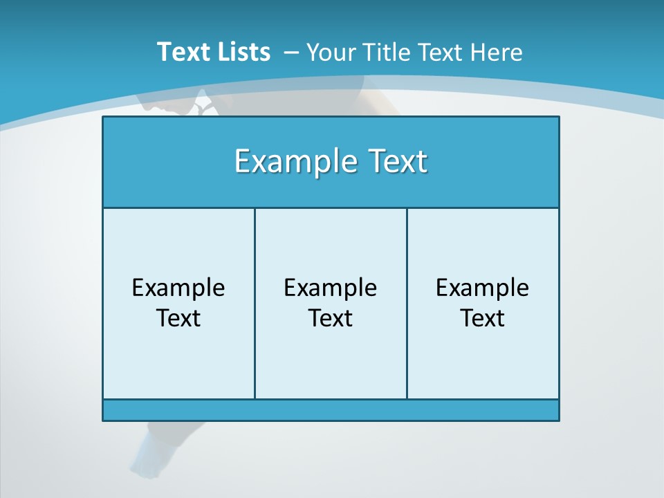 Posing Hair Athlete PowerPoint Template