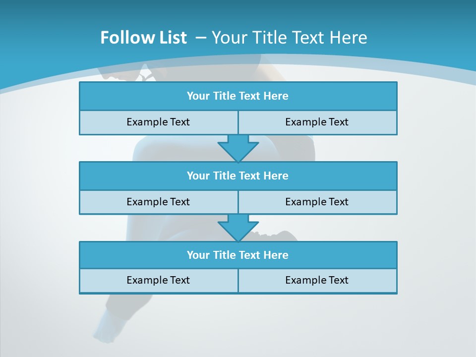 Posing Hair Athlete PowerPoint Template