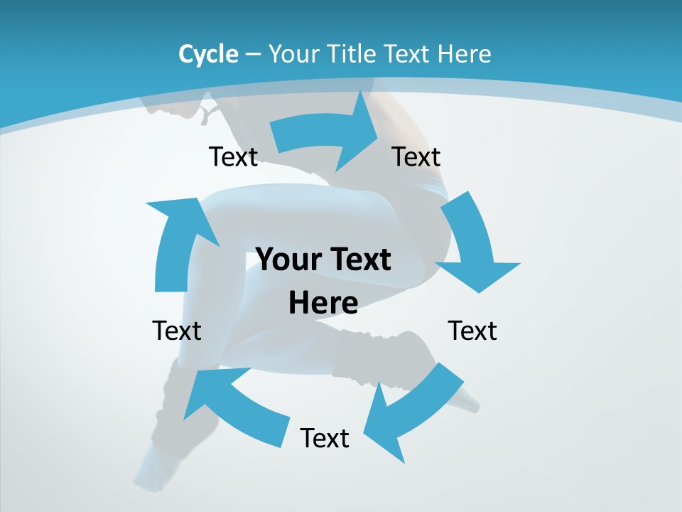 Posing Hair Athlete PowerPoint Template