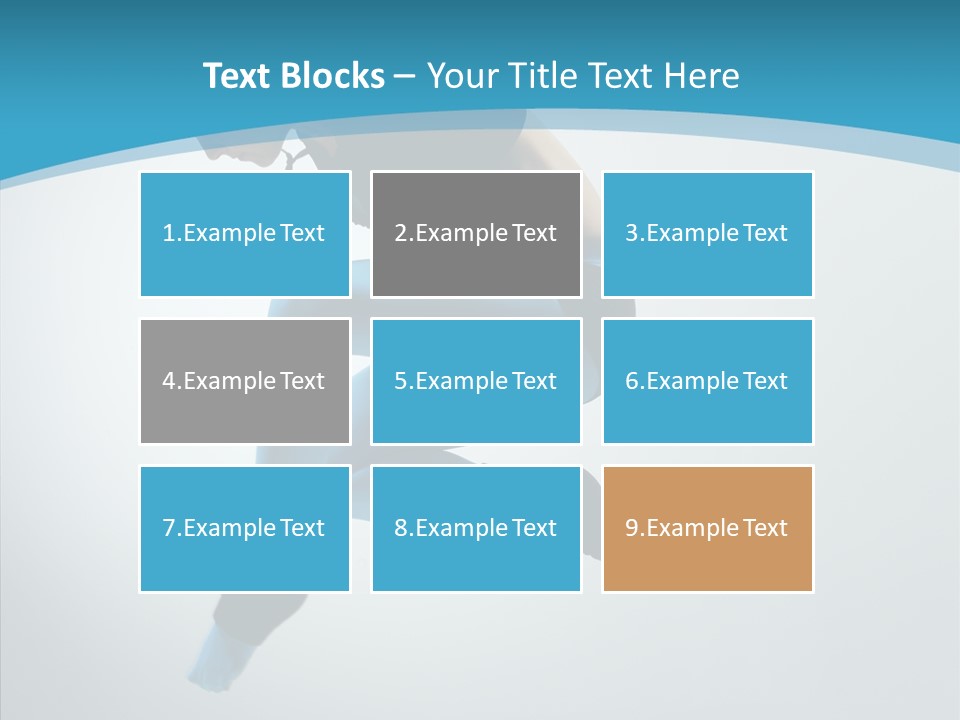Posing Hair Athlete PowerPoint Template