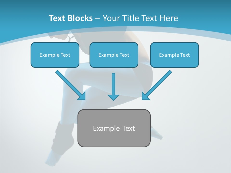 Posing Hair Athlete PowerPoint Template