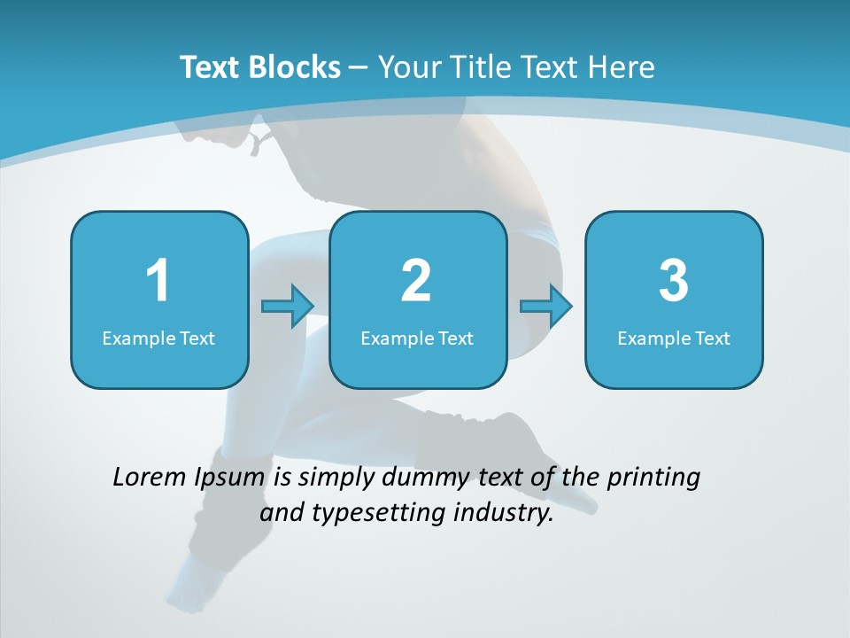 Posing Hair Athlete PowerPoint Template