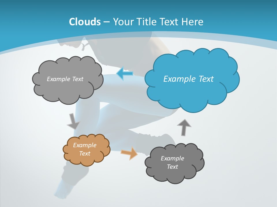 Posing Hair Athlete PowerPoint Template