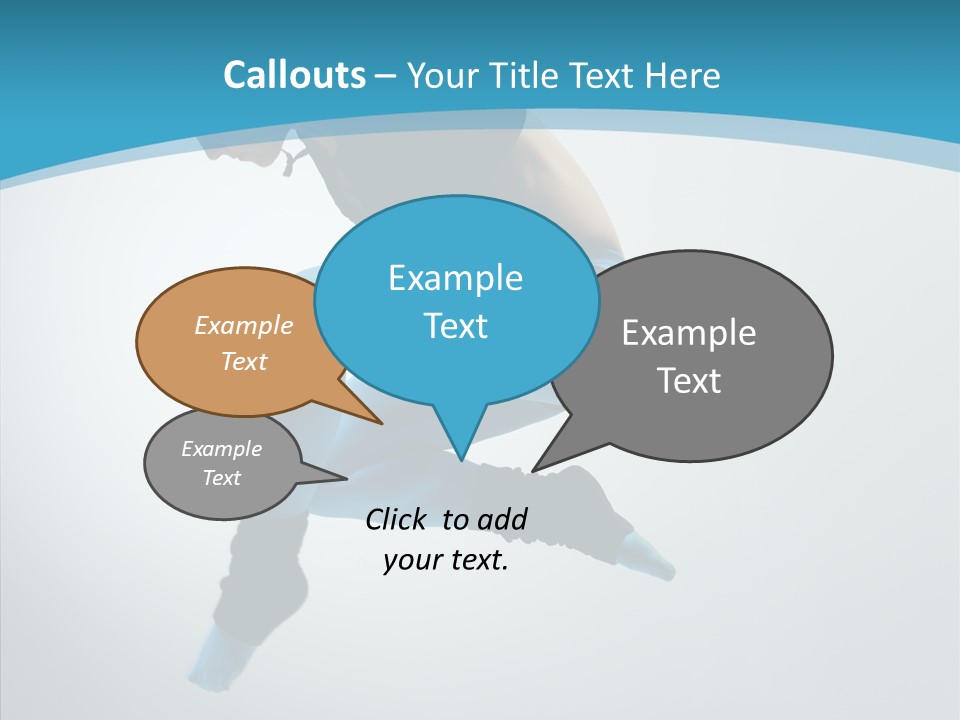 Posing Hair Athlete PowerPoint Template