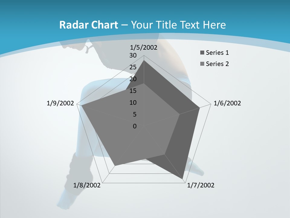 Posing Hair Athlete PowerPoint Template