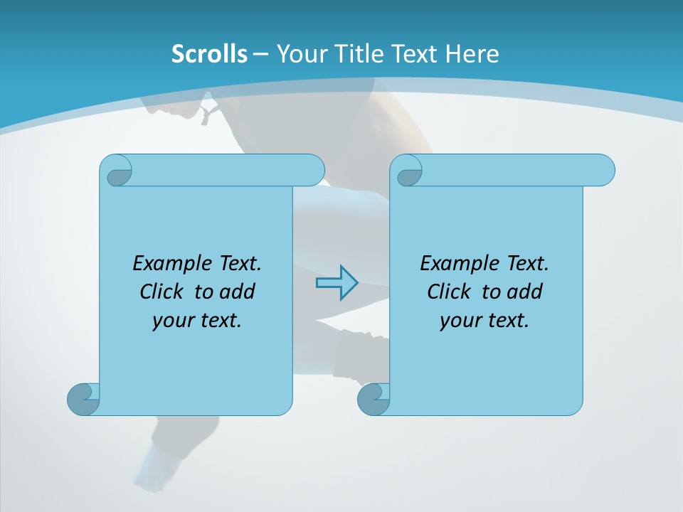 Posing Hair Athlete PowerPoint Template
