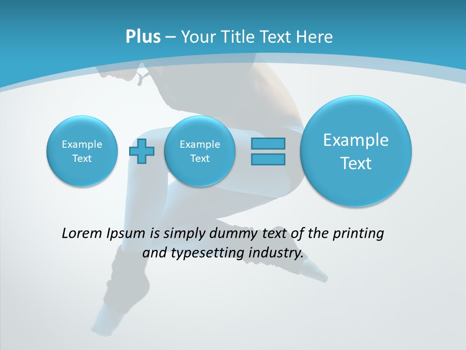 Posing Hair Athlete PowerPoint Template