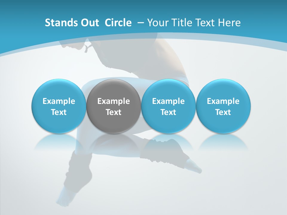 Posing Hair Athlete PowerPoint Template