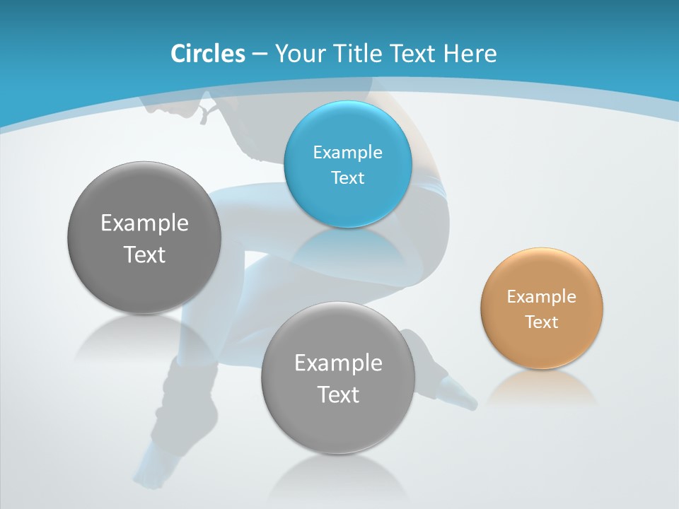 Posing Hair Athlete PowerPoint Template