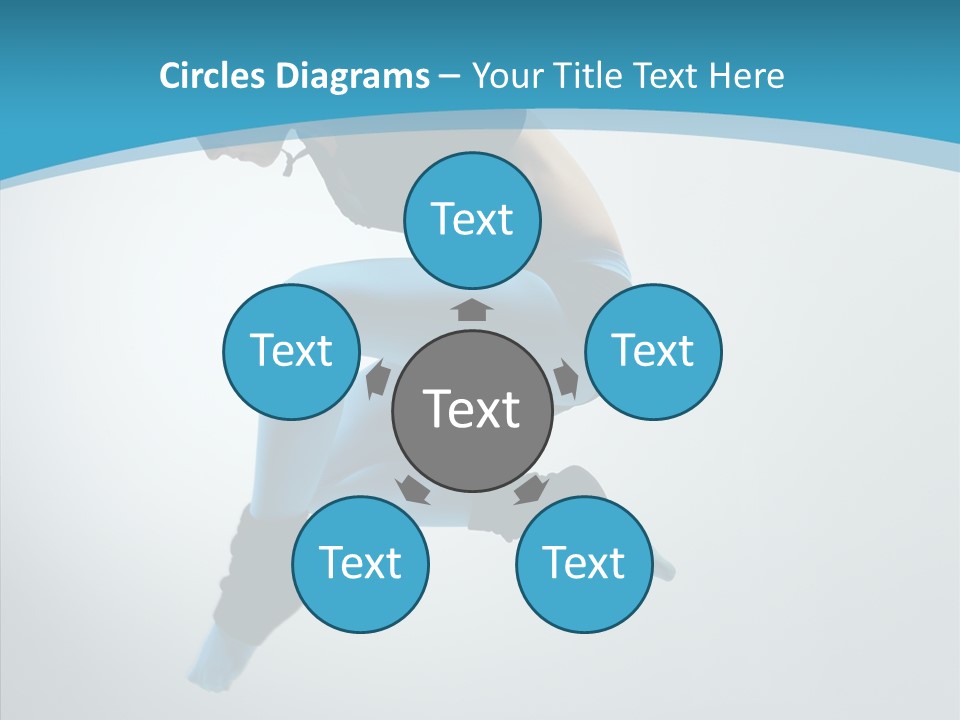 Posing Hair Athlete PowerPoint Template