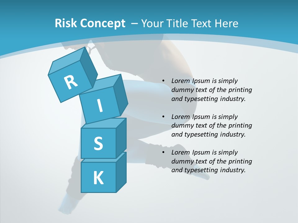 Posing Hair Athlete PowerPoint Template