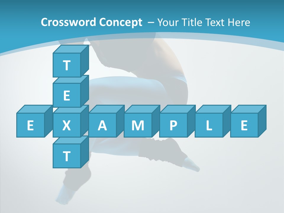 Posing Hair Athlete PowerPoint Template