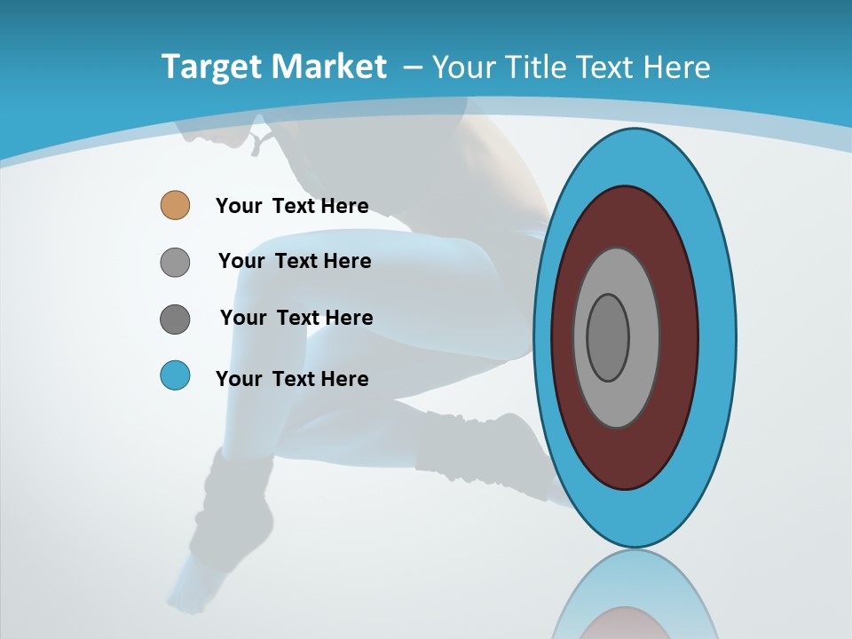 Posing Hair Athlete PowerPoint Template