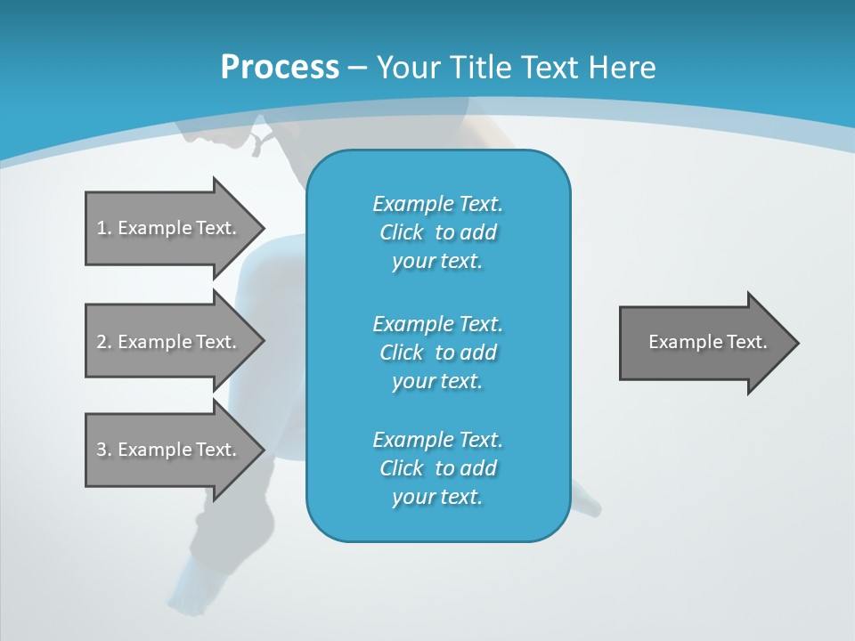 Posing Hair Athlete PowerPoint Template