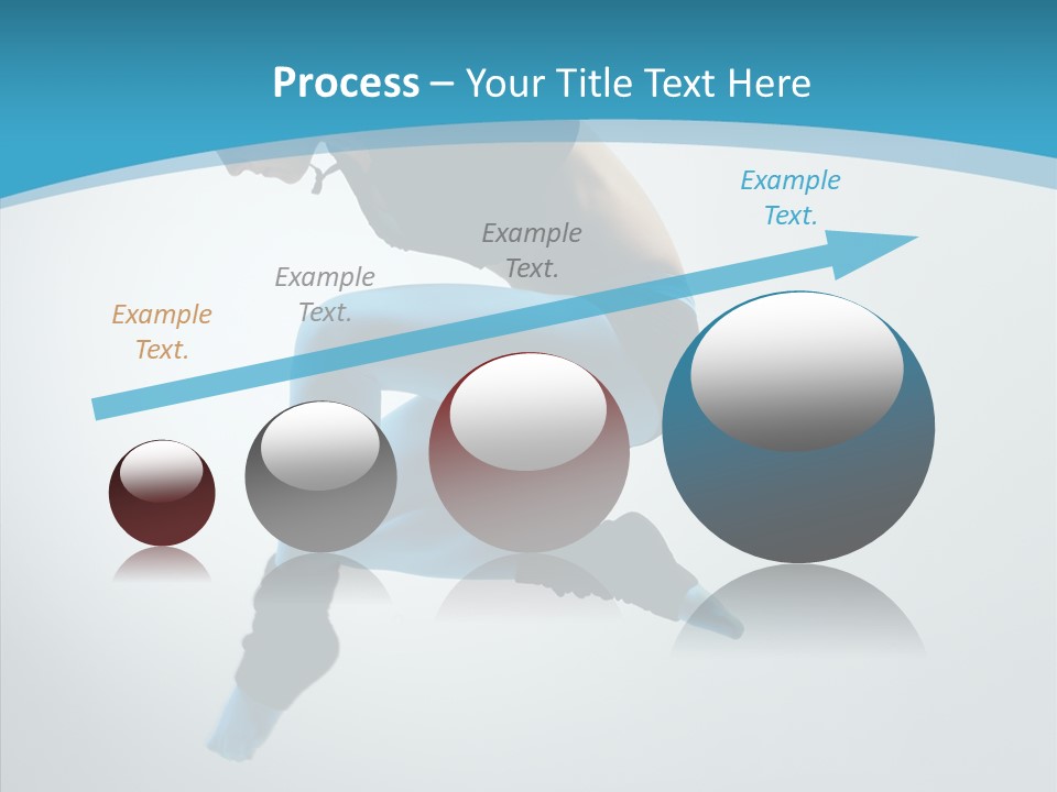 Posing Hair Athlete PowerPoint Template