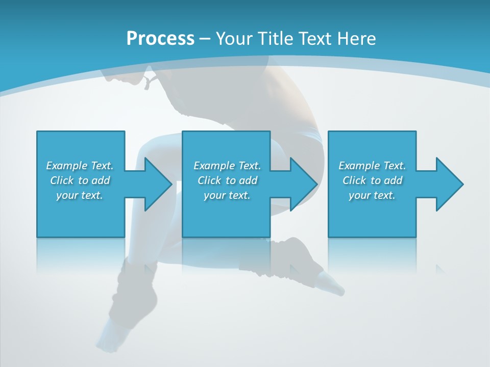 Posing Hair Athlete PowerPoint Template