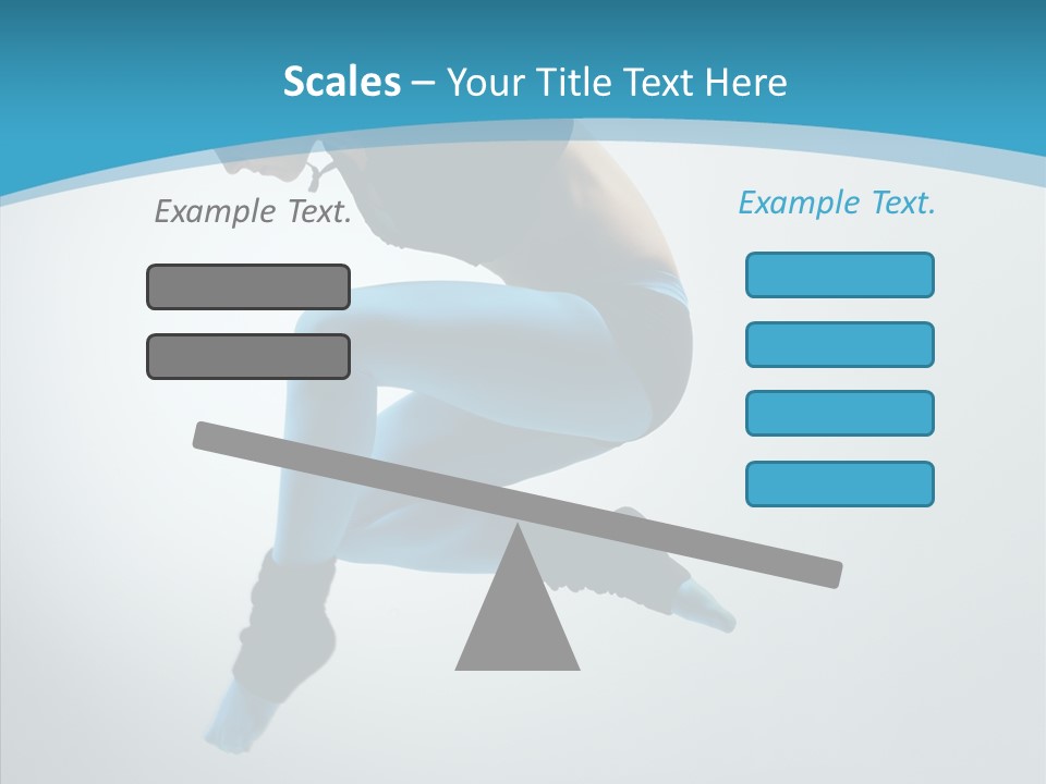 Posing Hair Athlete PowerPoint Template