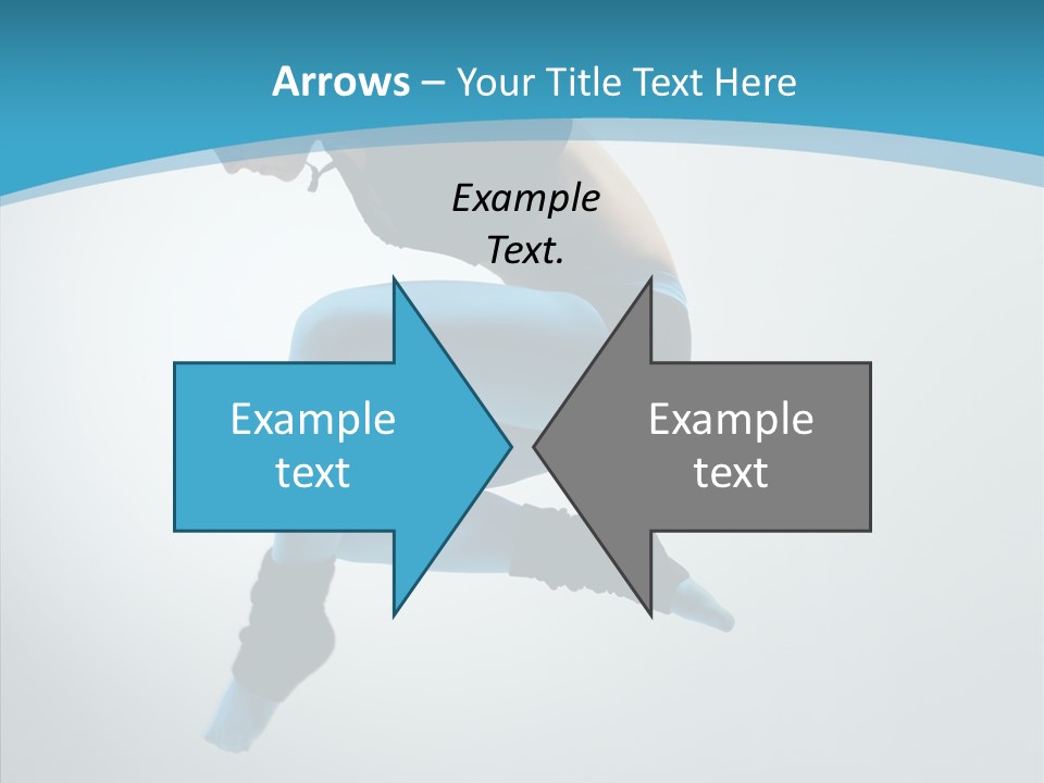 Posing Hair Athlete PowerPoint Template