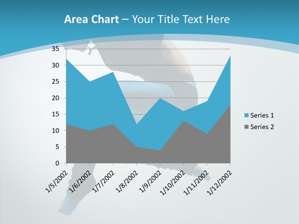 Posing Hair Athlete PowerPoint Template