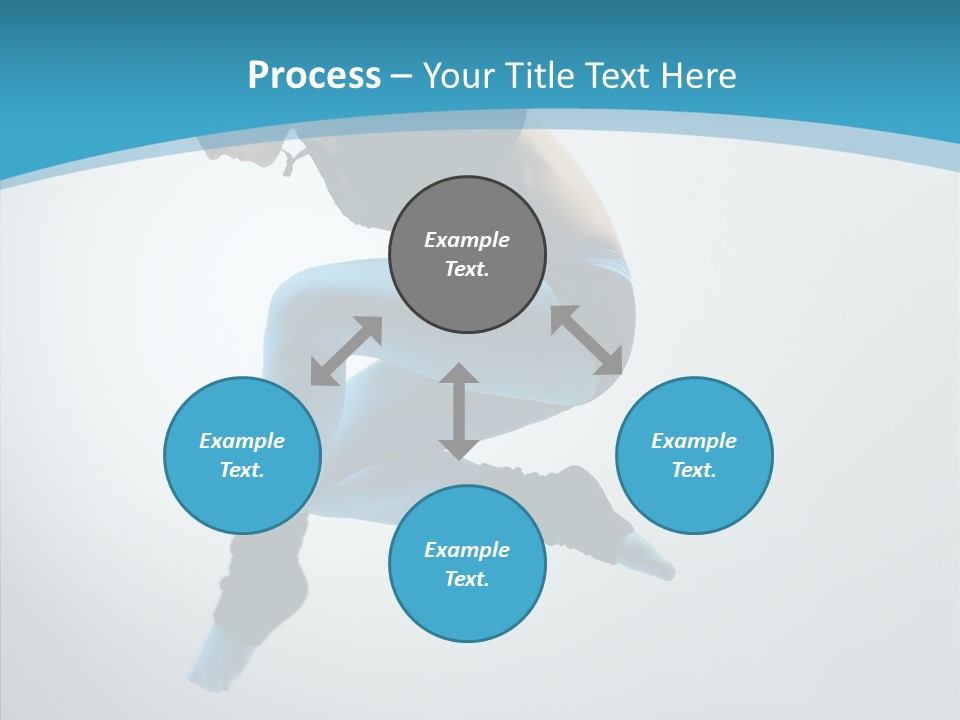 Posing Hair Athlete PowerPoint Template