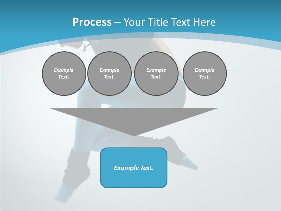 Posing Hair Athlete PowerPoint Template