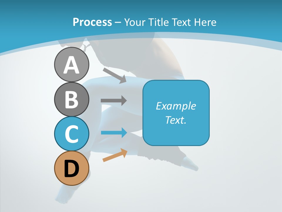 Posing Hair Athlete PowerPoint Template