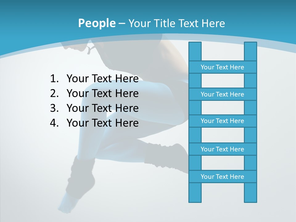 Posing Hair Athlete PowerPoint Template