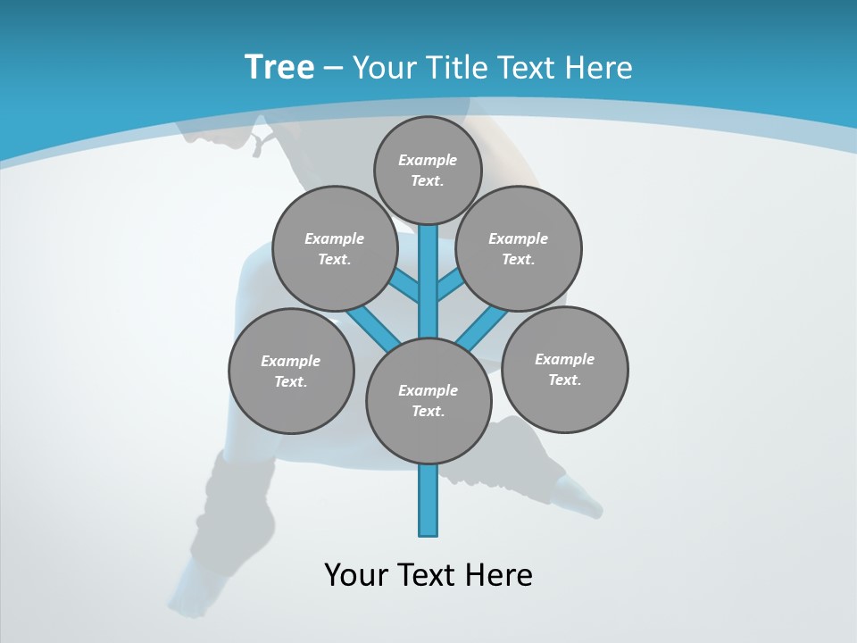 Posing Hair Athlete PowerPoint Template