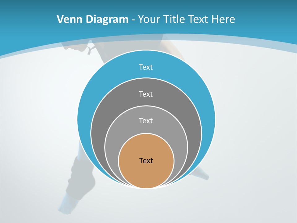 Posing Hair Athlete PowerPoint Template
