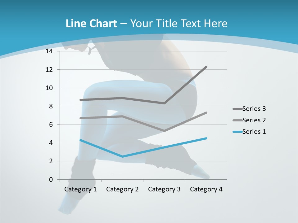 Posing Hair Athlete PowerPoint Template