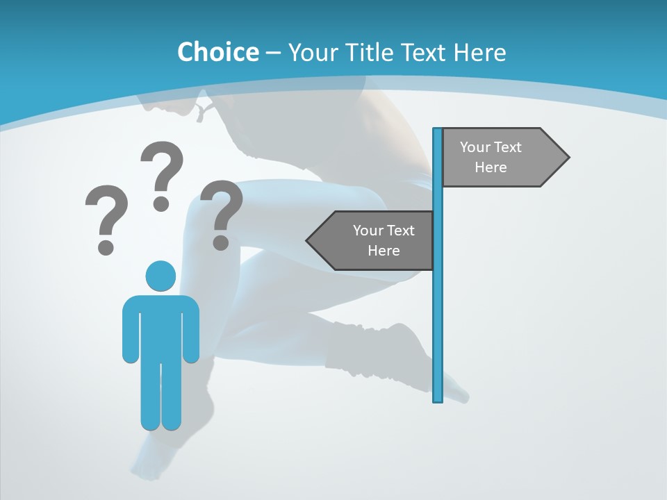 Posing Hair Athlete PowerPoint Template