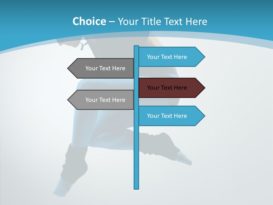 Posing Hair Athlete PowerPoint Template