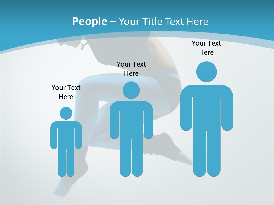 Posing Hair Athlete PowerPoint Template