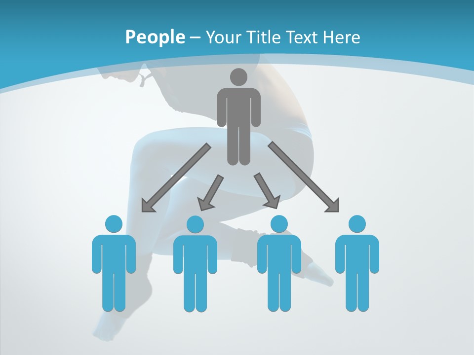 Posing Hair Athlete PowerPoint Template