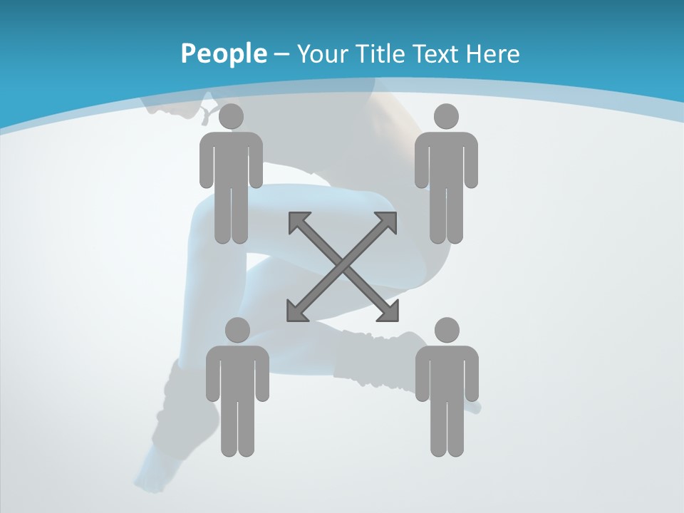 Posing Hair Athlete PowerPoint Template