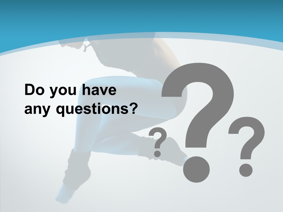 Posing Hair Athlete PowerPoint Template