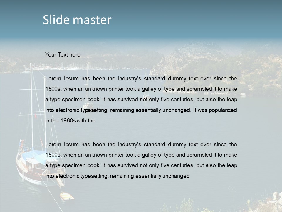 Hills Cloud Calm PowerPoint Template