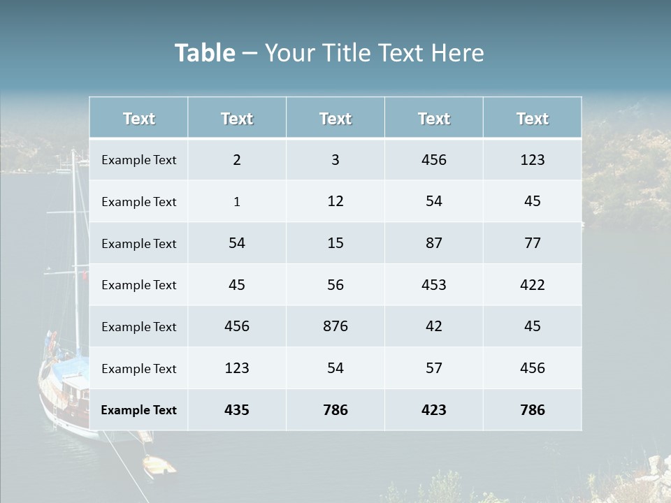 Hills Cloud Calm PowerPoint Template