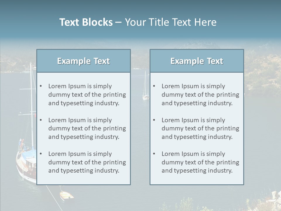 Hills Cloud Calm PowerPoint Template