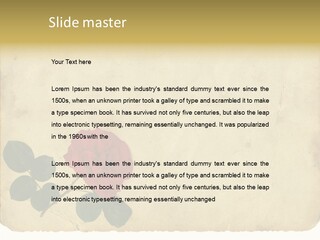 Old Blossom Stain PowerPoint Template