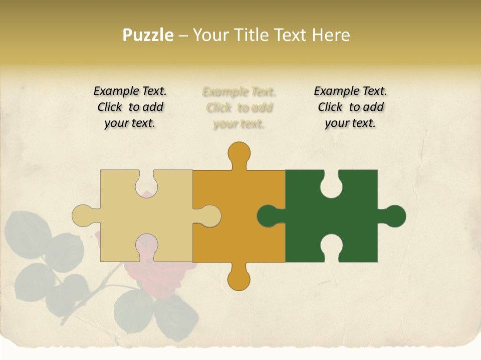 Old Blossom Stain PowerPoint Template